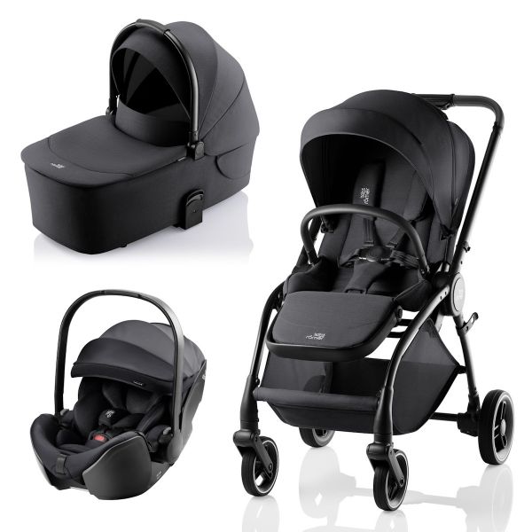 Trio Britax Römer Rio   Baby Safe Pro   Alcofa Rio Style Carbon Black
