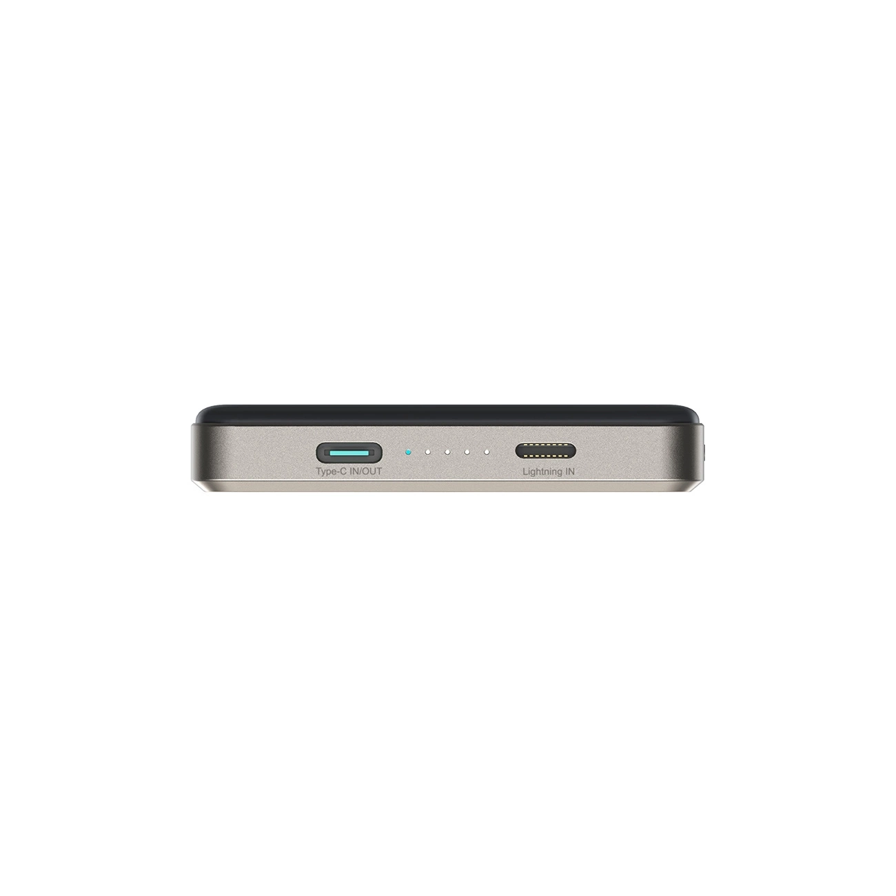 (20W) 10000mAh Magnetische MagSafe Powerbank USB C Power Delivery Ladegerät (JR-PBM08PRO) - Titan Natur