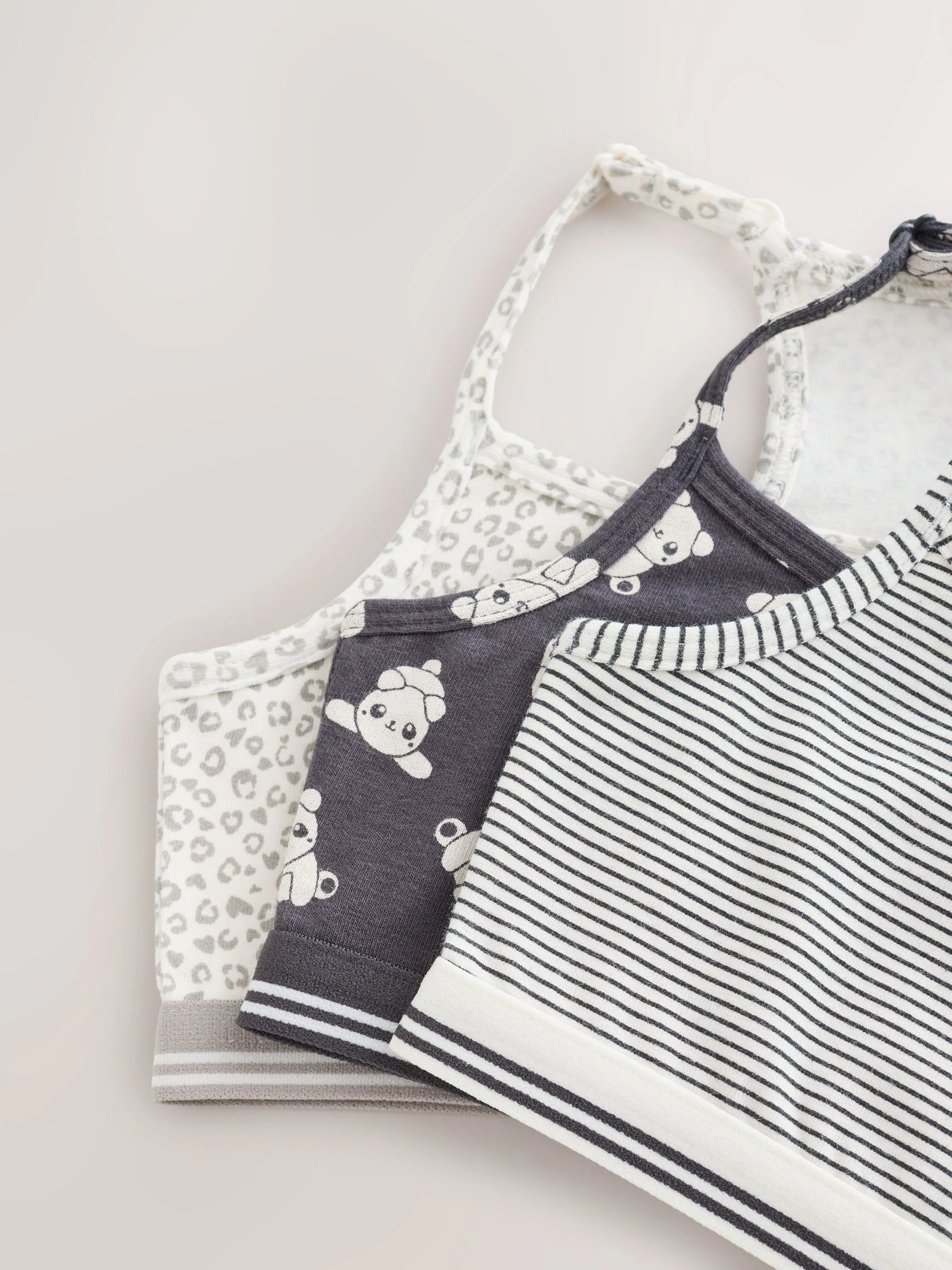 Panda - Set van 3 crop tops (5-16 jr)