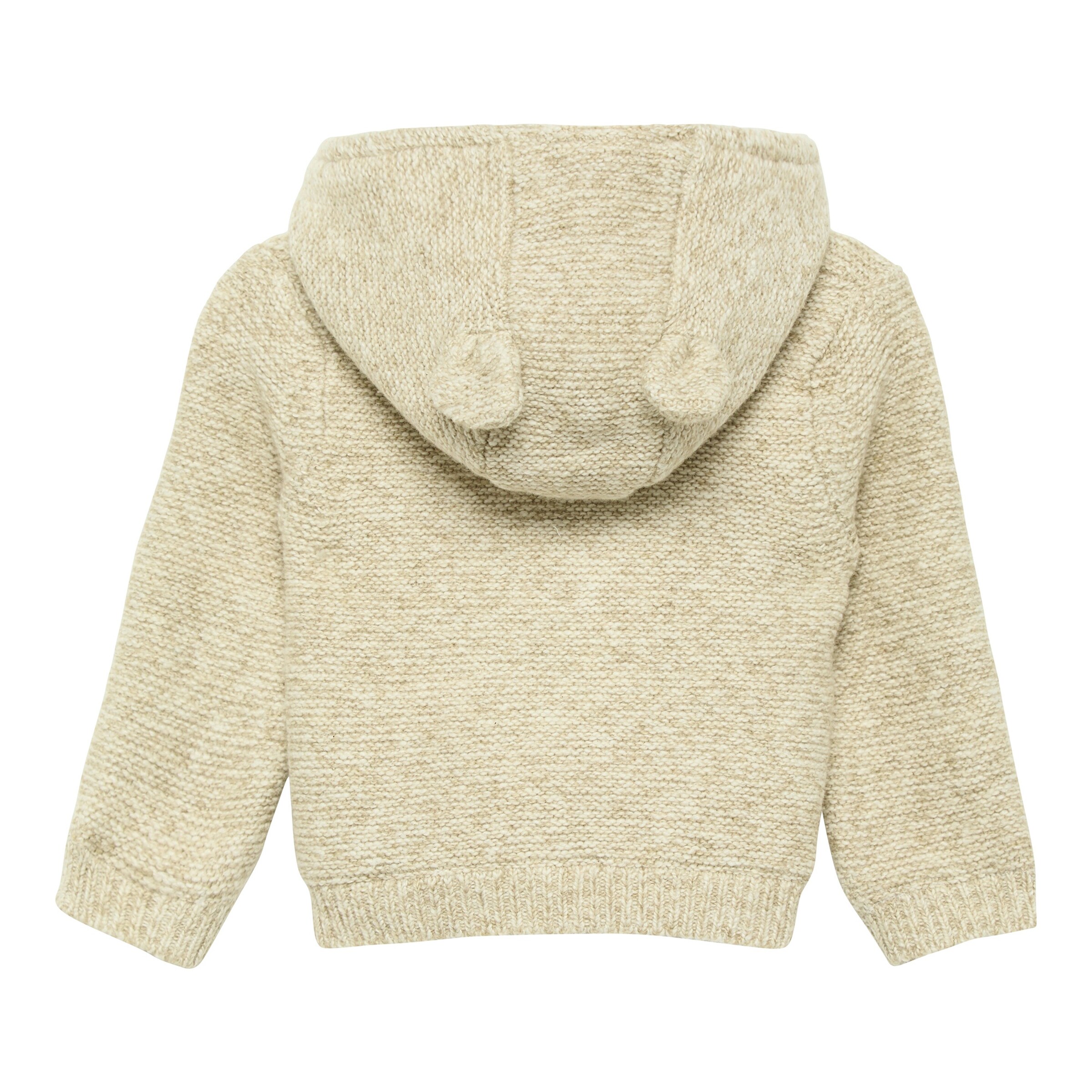 s.Oliver Strickjacke mit Plüschfutter und Kapuze mit Ohren beige/natur