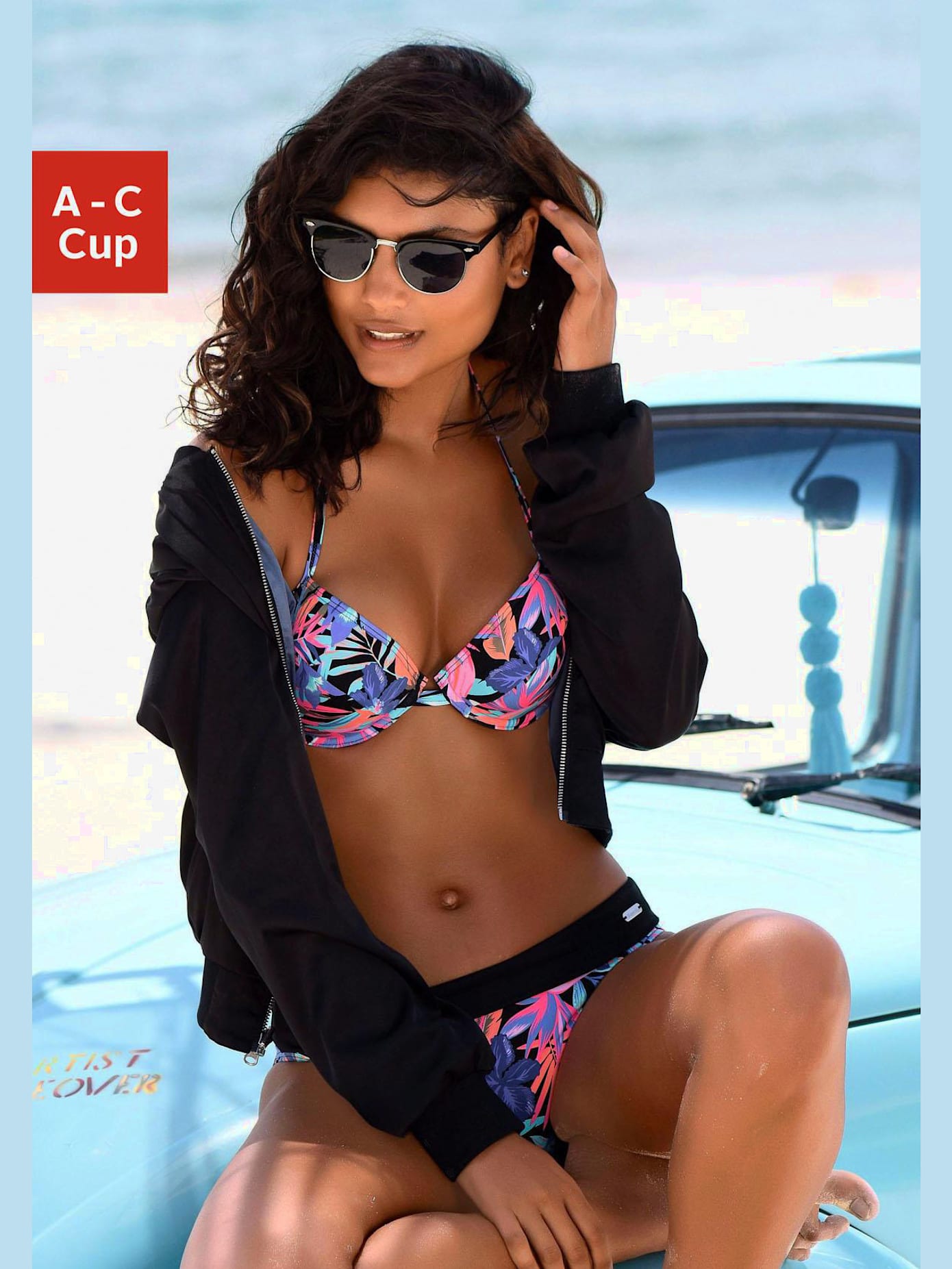 Haut de bikini push-up bonnets rembourrés