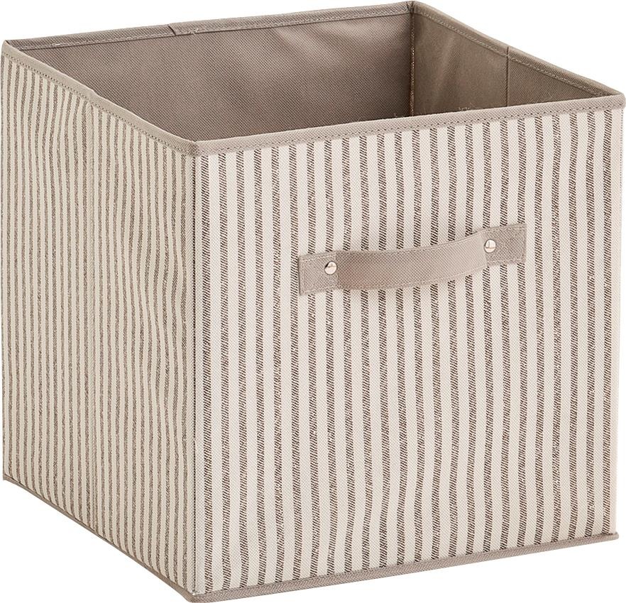 Zeller Present Aufbewahrungsbox »Stripes« faltbar, Vlies, beige