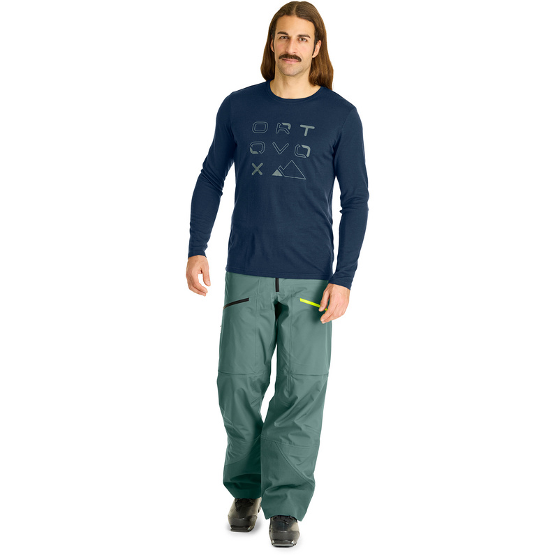 Ortovox Herren 185 Merino Brand Outline Longsleeve