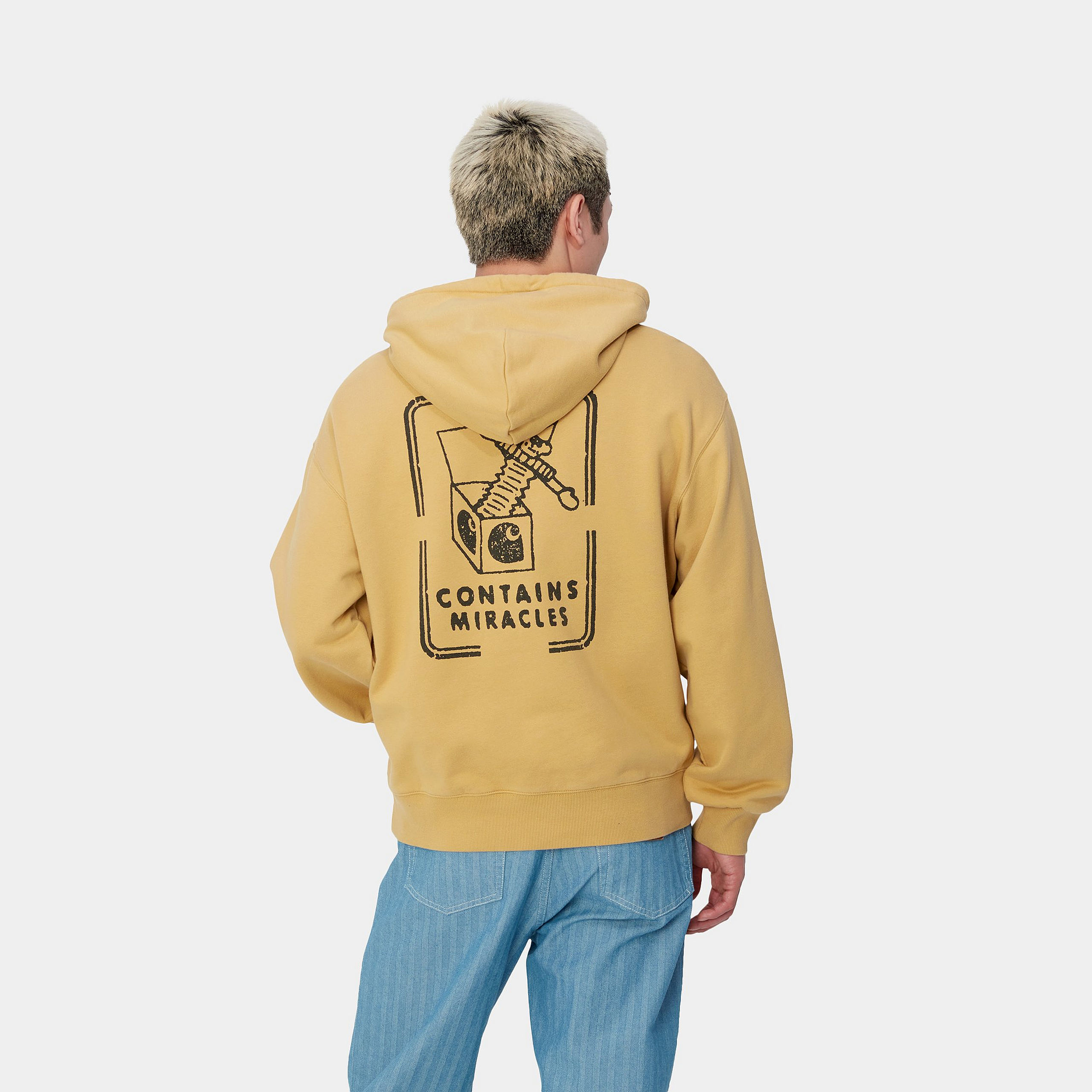 Carhartt WIP Hooded Stamp Sweat Bourbon / Black