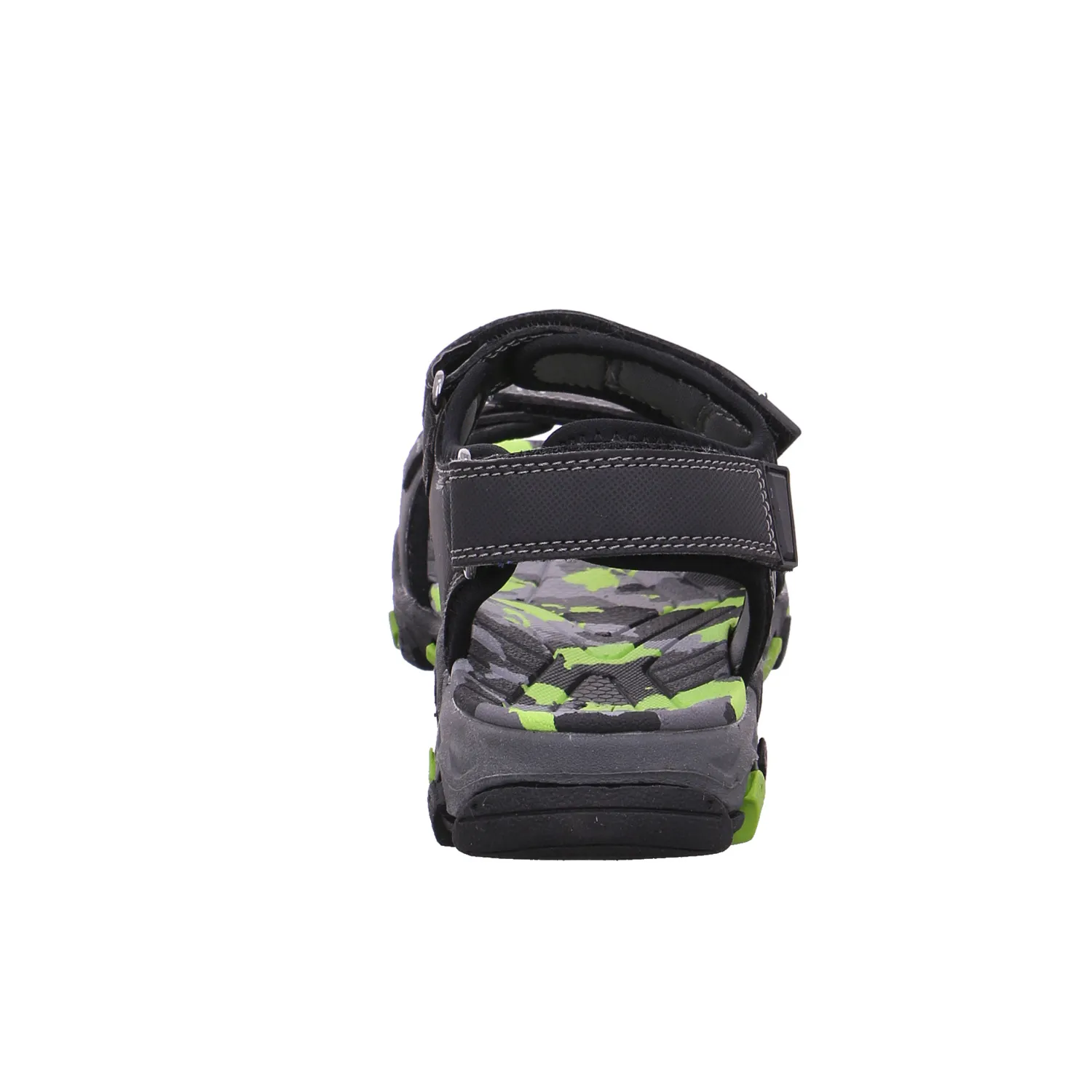 SUPERFIT Jungen-Sandale Schwarz Lederimitat  Sommerschuh