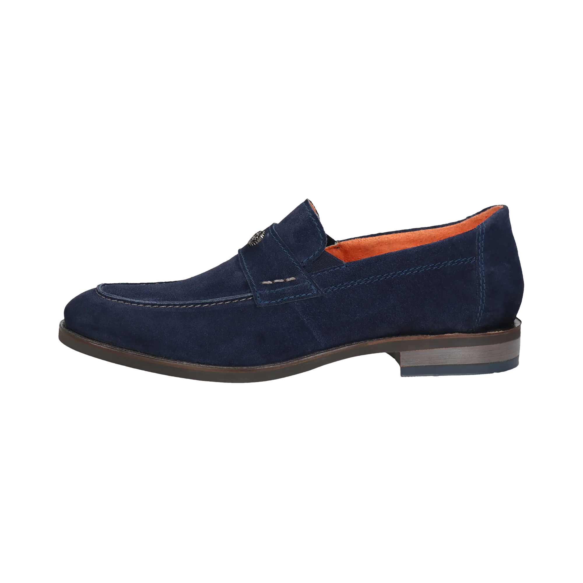 Leder Slip on blau