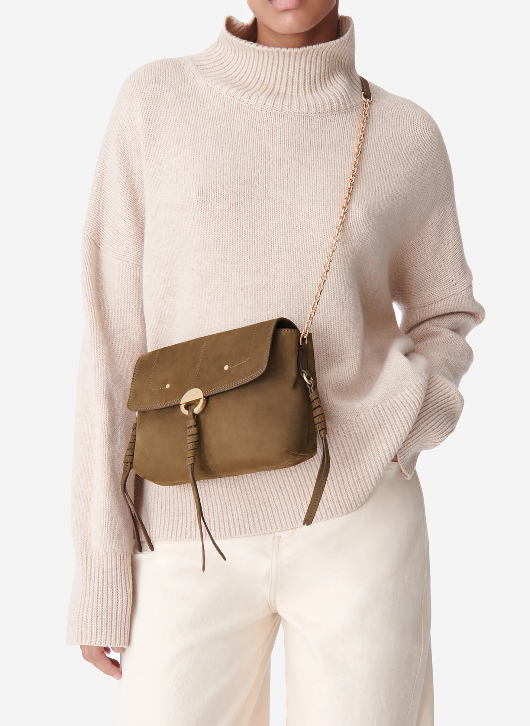 OTHILIA - Sac bandoulière en cuir| Vert