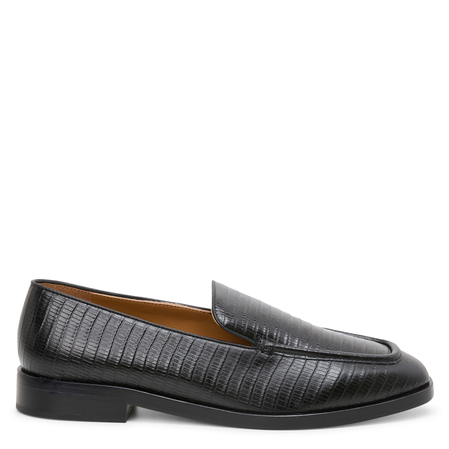 AALTO - Mocassins en cuir croco | Noir