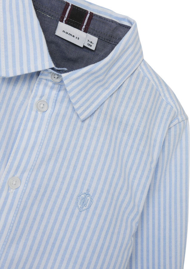 Name It NKMNEWSA LS SHIRT NOOS Campanula/bright white