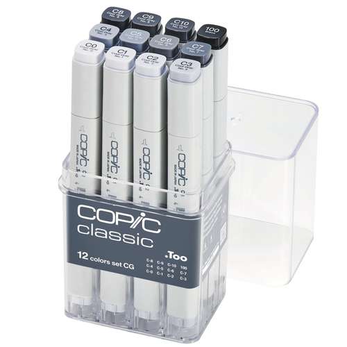 COPIC® classic Marker 12er Set CG Cool Gray