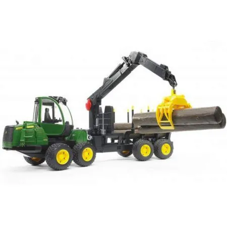 BRUDER® 2133 John Deere 1210E Rückzug mit 4 Baumstämmen und Holzgreifer