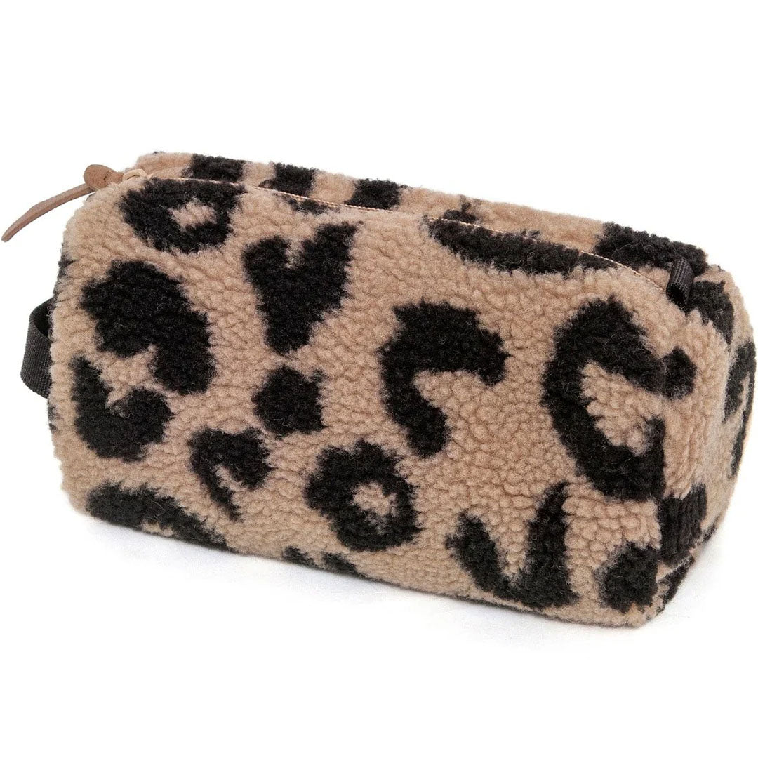 Petit monkey schooletui teddy leopard