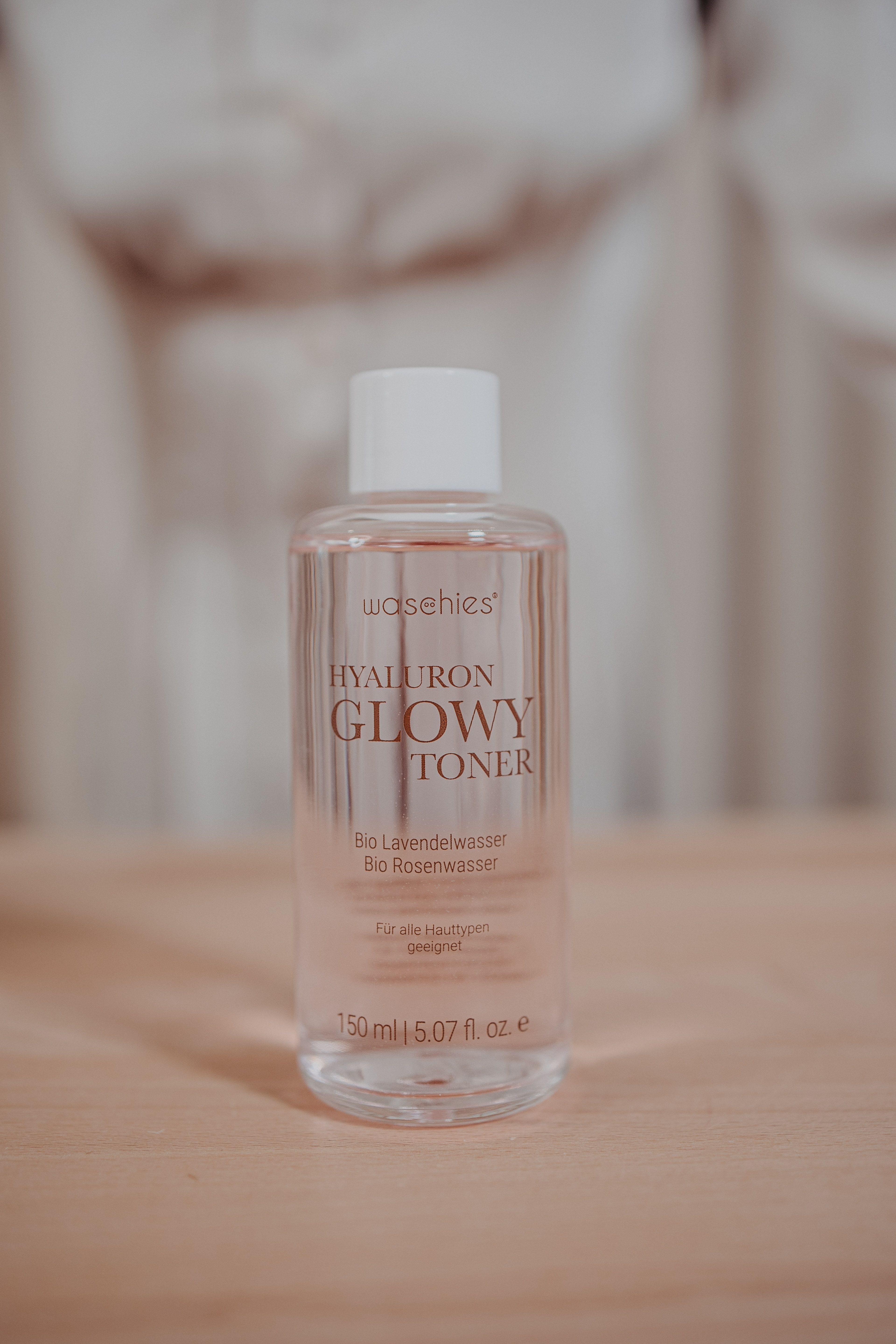 waschies Hyaluron Glowy Toner inkl. 2 nachhaltige Wattepads