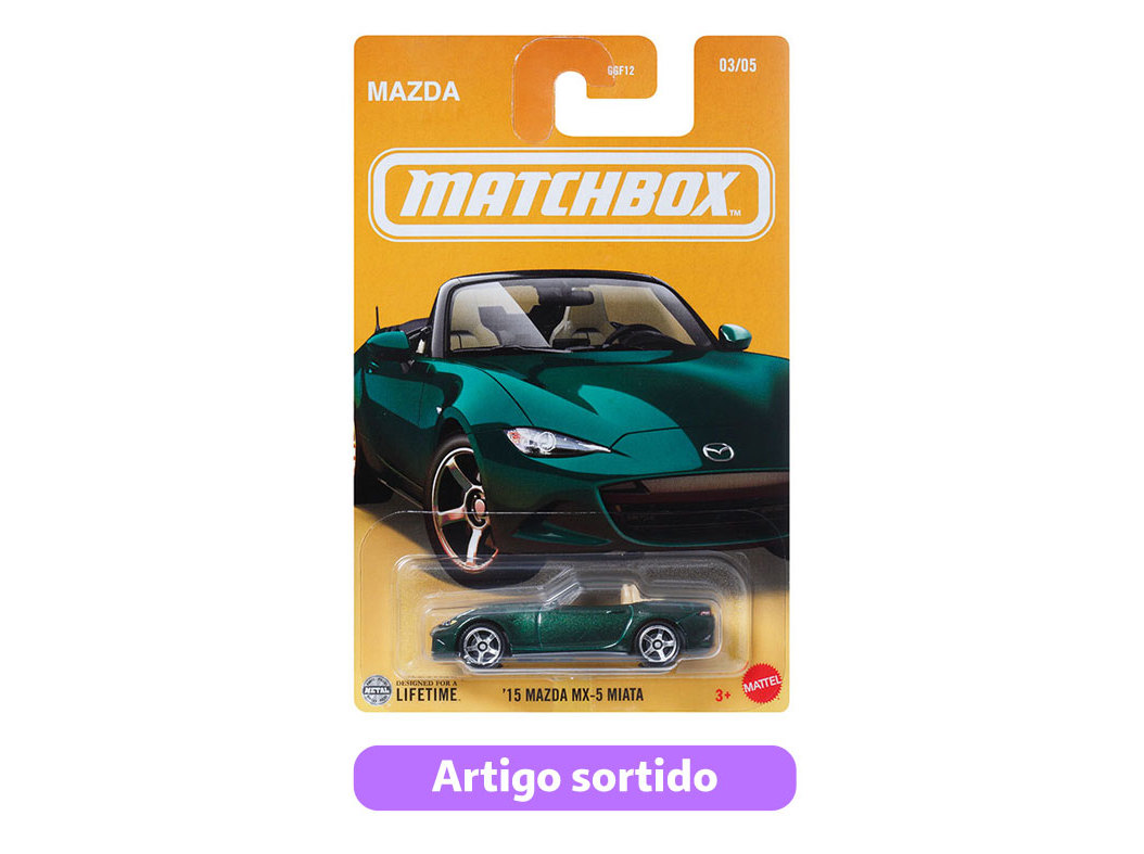 VEICULO DIE-CAST MATCHBOX TEMA EXCLUSIVO MODELOS SORTIDOS