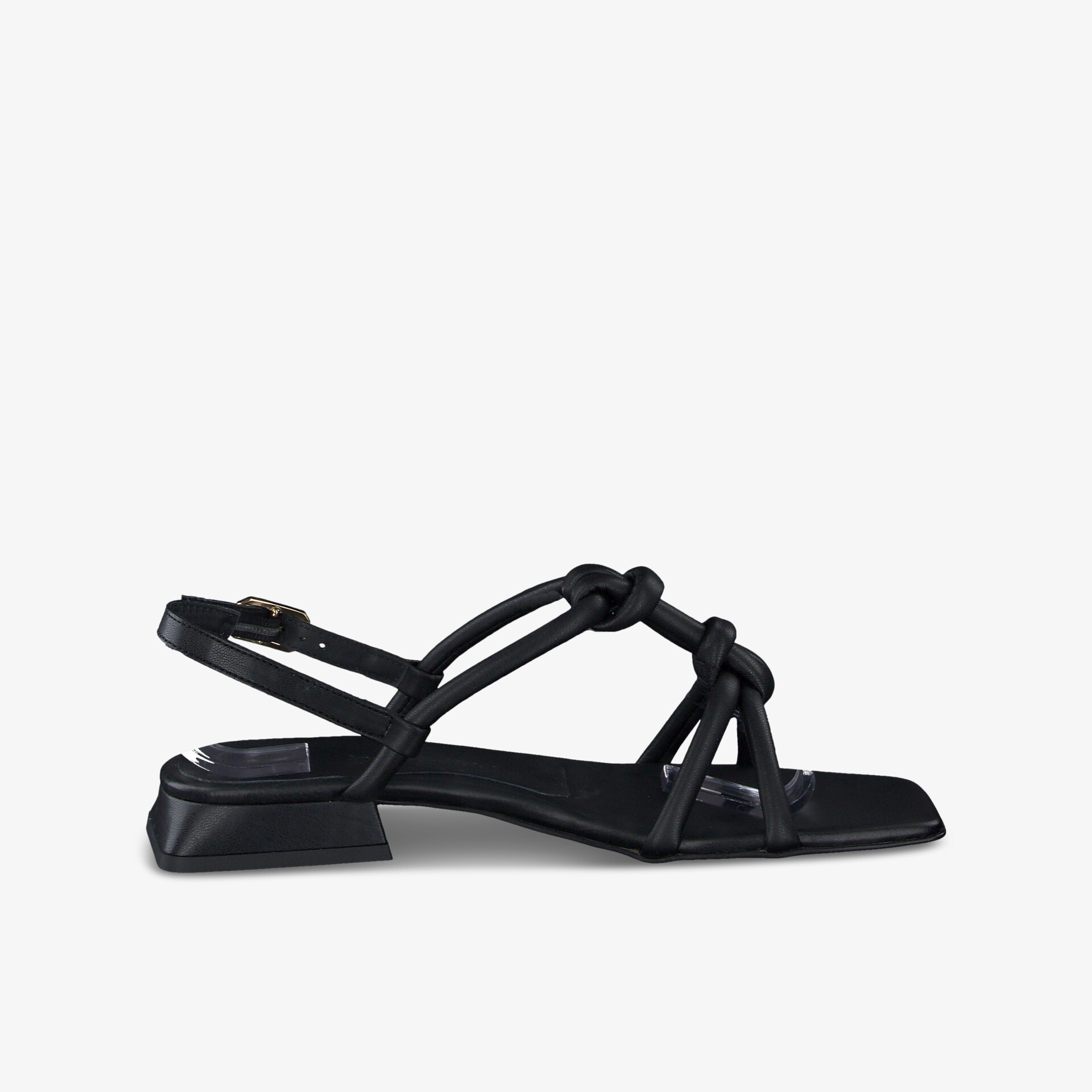 paul green Damen Riemchensandalen schwarz