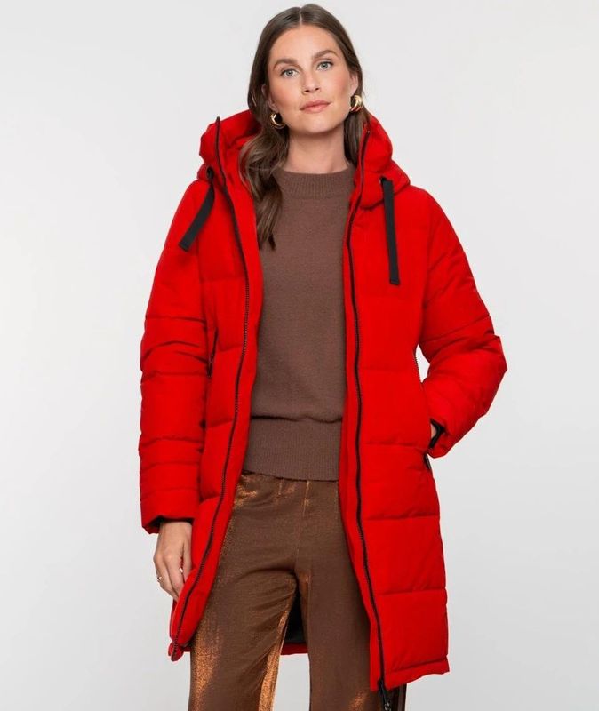Geisha - Gewatteerde Jas - Rood - Dames