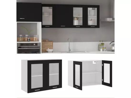 Armoire en verre suspendue 