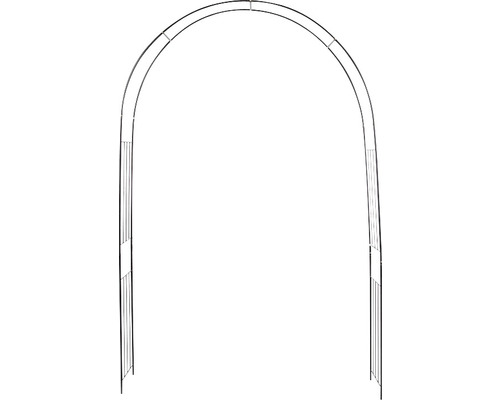 Esschert's Garden rozenboog, traliewerk, 134,5 x 37 x 220,5 cm, ijzer, zwart