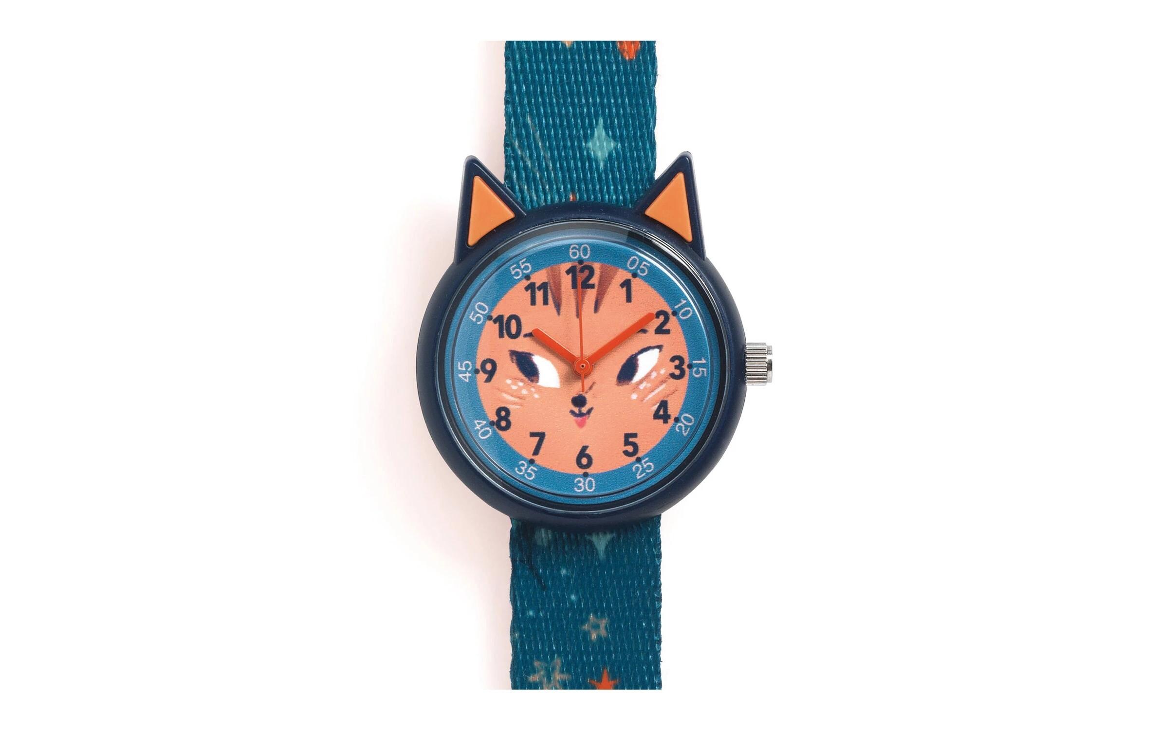Armbanduhr Eichhörnchen Blau/MehrfarbigElegante Quarzuhr für Kinder