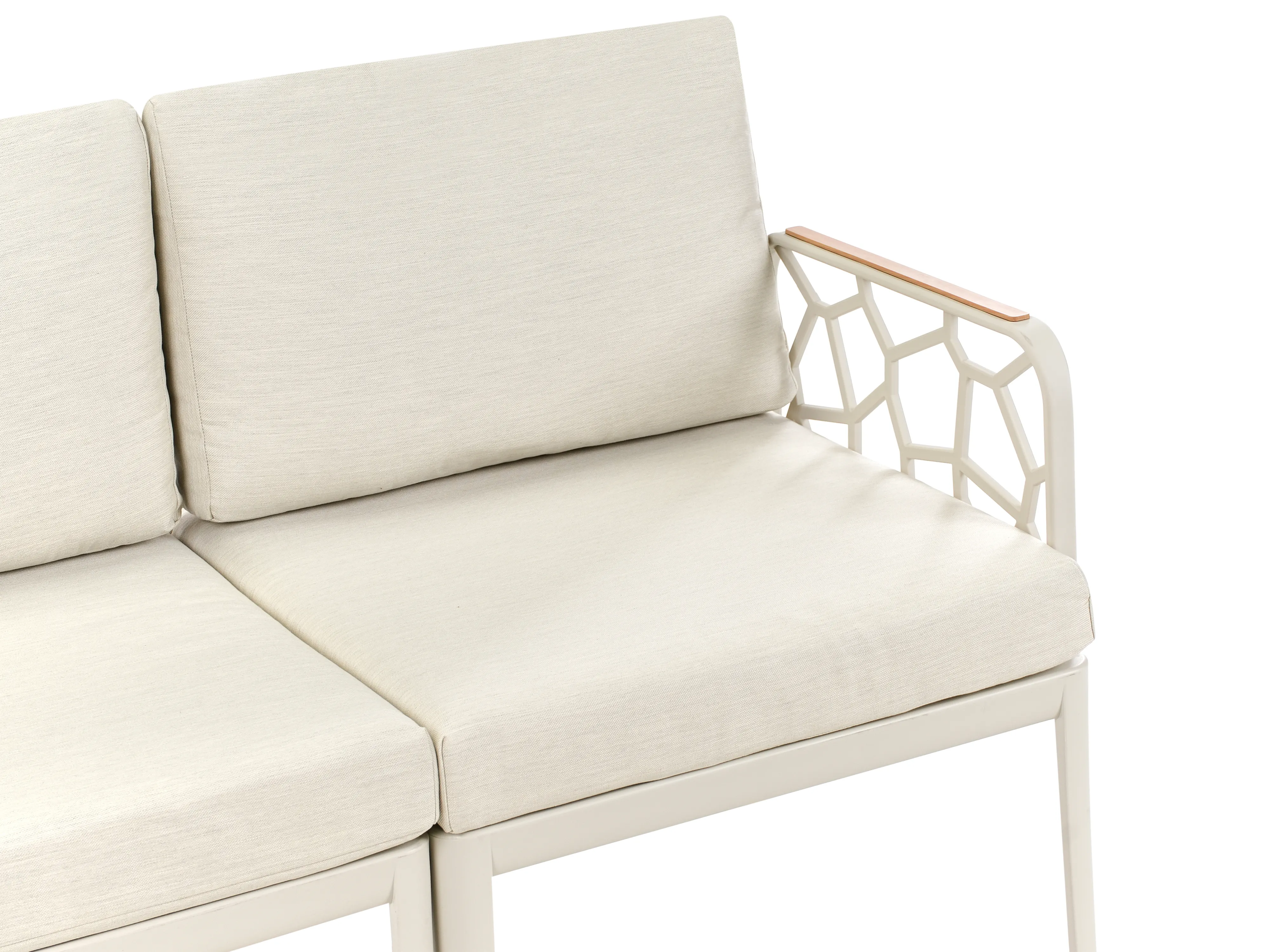 Tuin bankenset 4-zits ERICHE Lichtbeige
