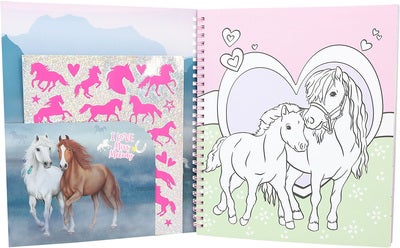 Miss Melody Fargeleggingsbok med Paljetter