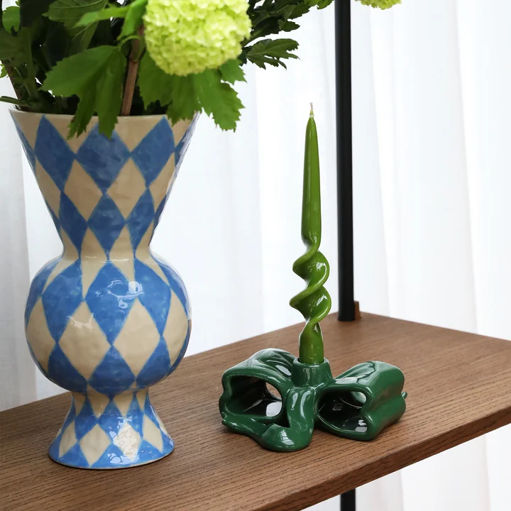 &klevering - Rhombic Vase, schwarz