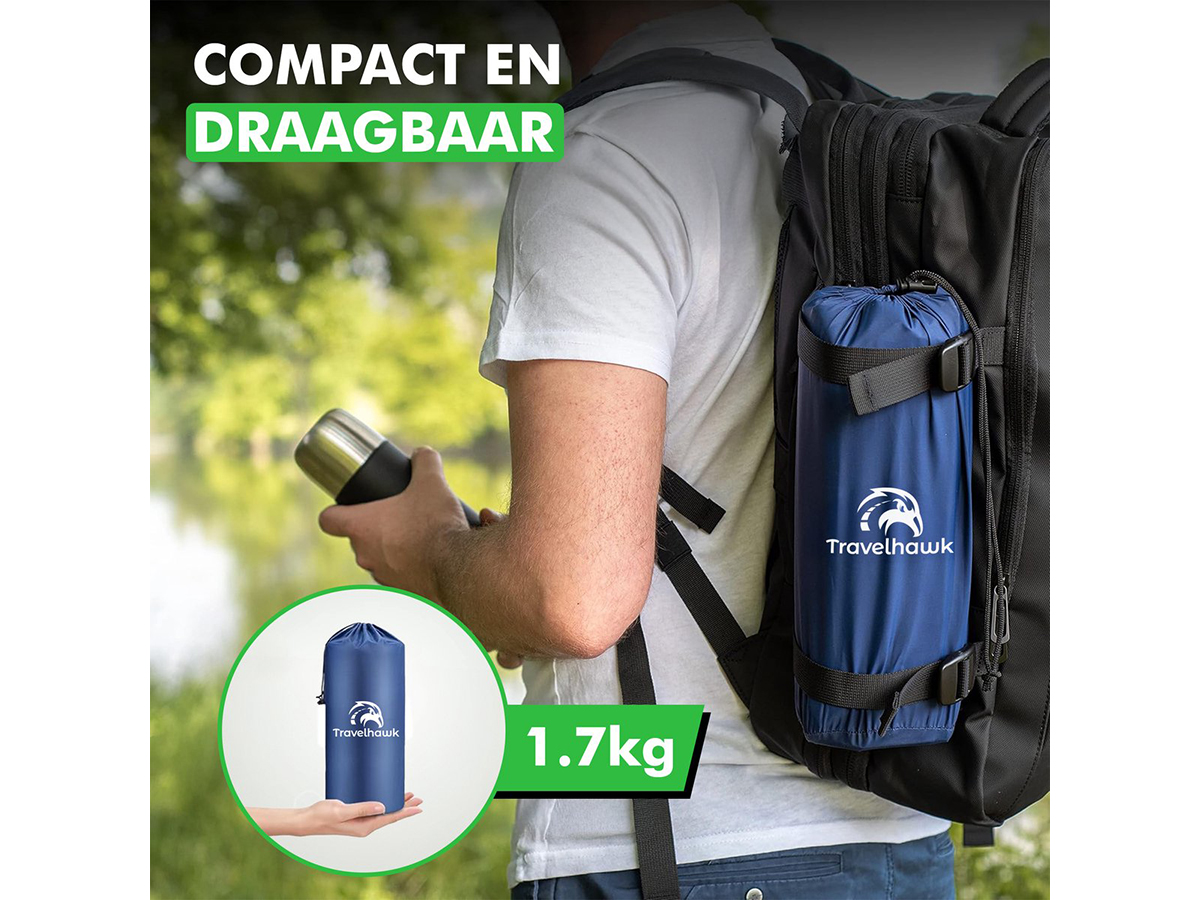 Travelhawk 2-persoons slaapmat - Green