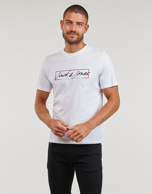 Jack & Jones - JJZURI TEE SS CREW NECK - Blanc