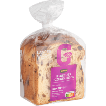 Jumbo - Rozijnenbrood Sneetjes - 5 Stuks