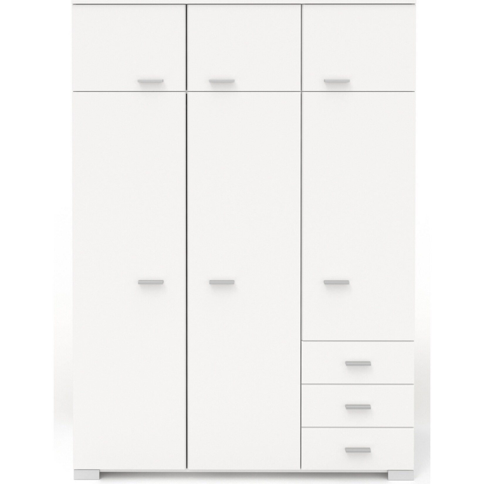 Parisot Kleiderschrank 6-türig Galaxy 2 Weiß