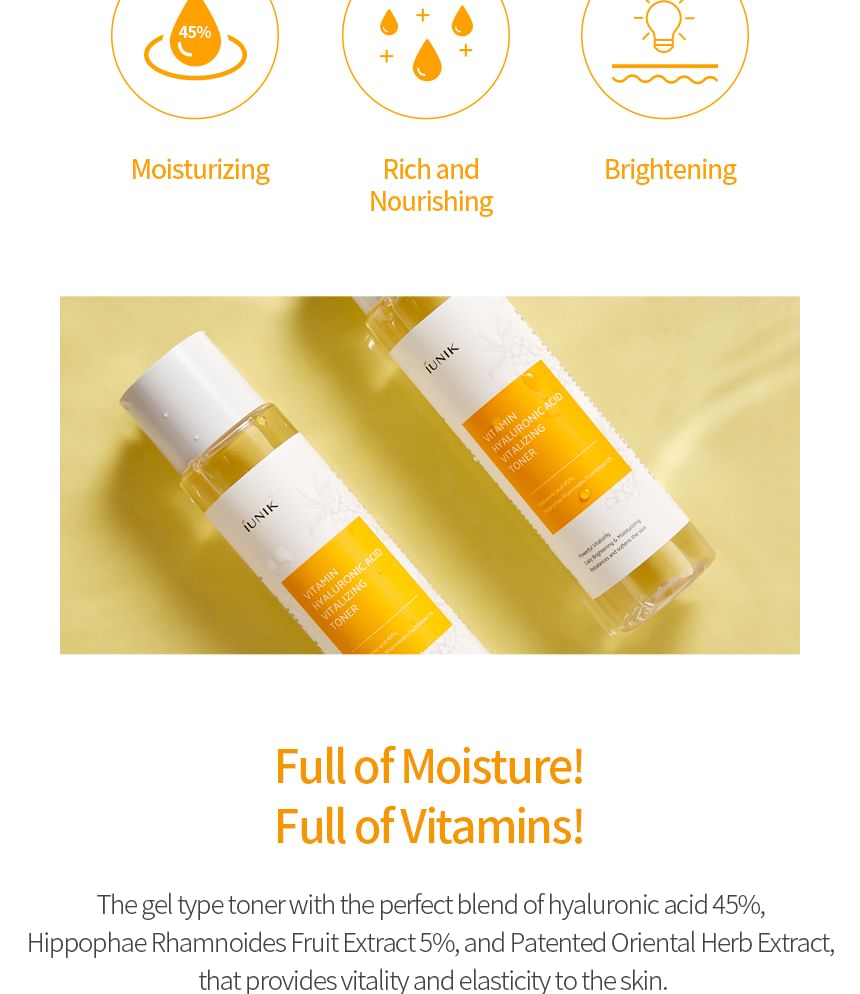 iUNIK - Vitamine Hyaluronzuur Vitaliserende Toner 200ml