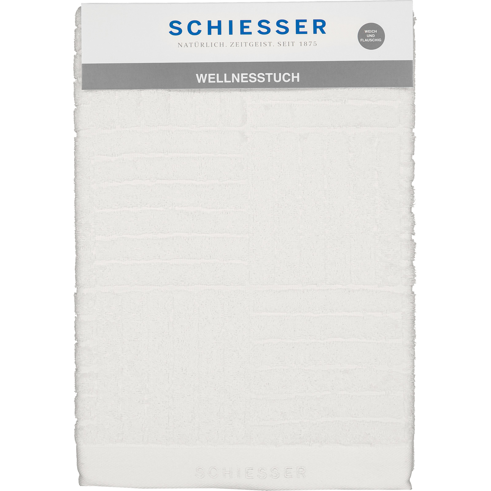 Schiesser Badetuch 70x180cm weiss