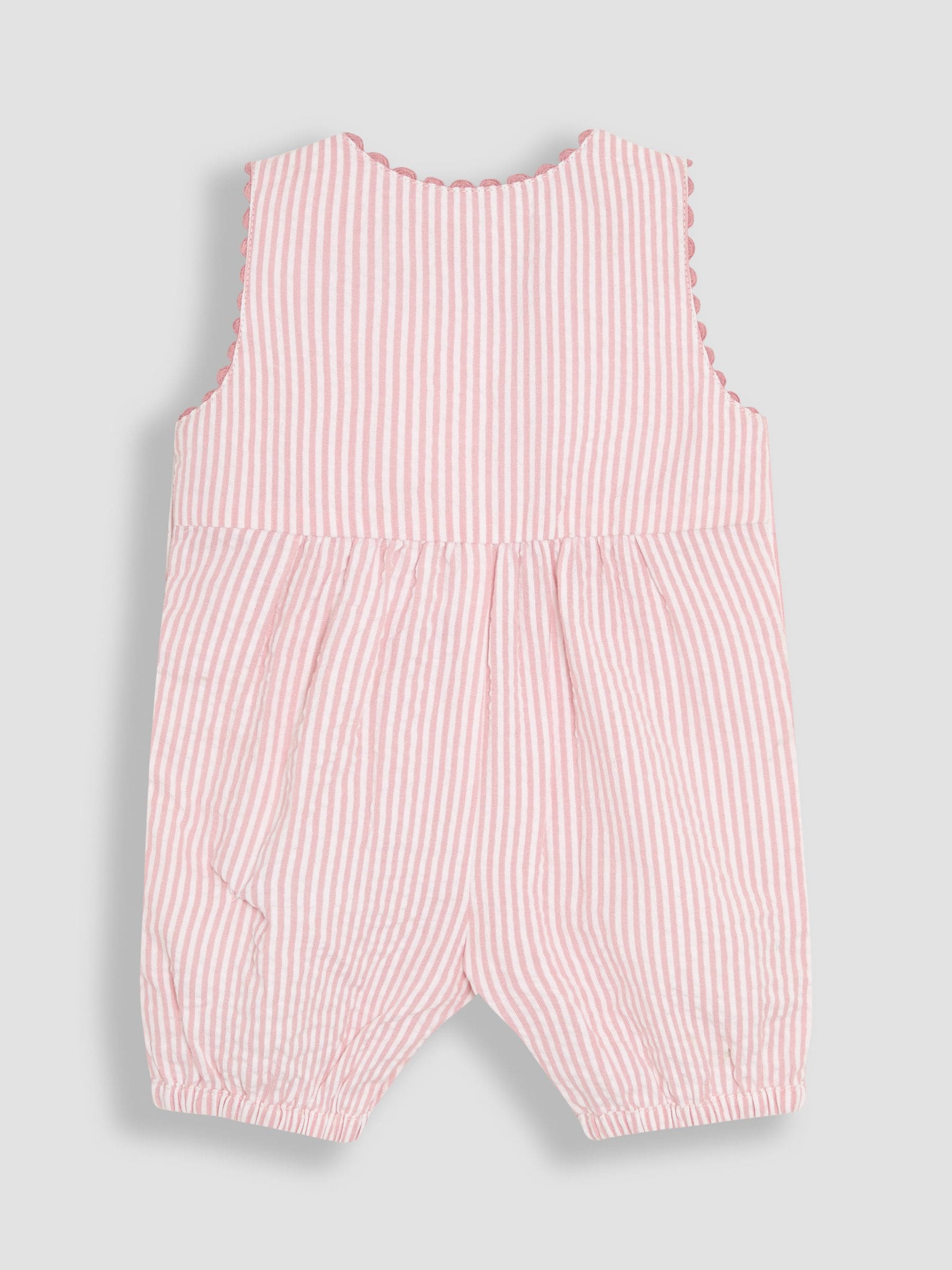JoJo Maman Bébé Appliqué Pocket 100% Cotton Dungarees