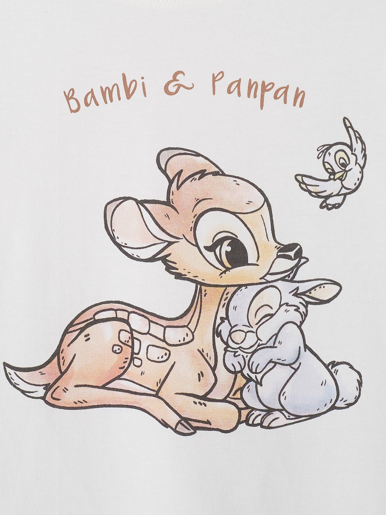 Pijama DS® Bambi bege claro bicolor/multicolorido