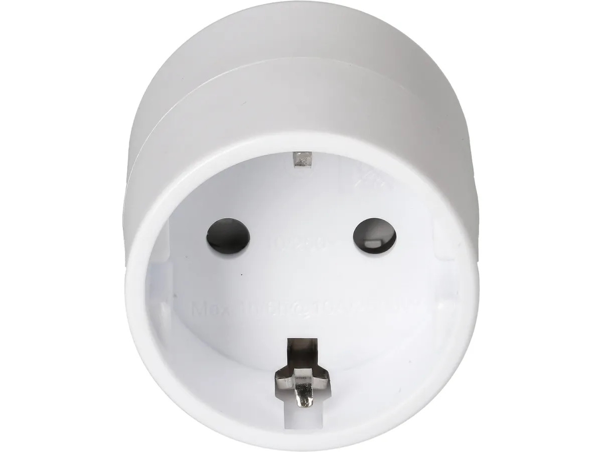 Reiseadapter asymmetrisch, Stecker: Typ 12 / Kupplung: Schuko