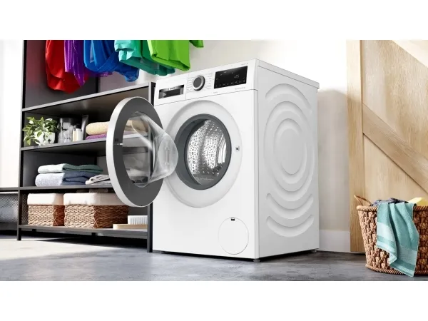 Bosch Serie | 4 WNA134B0SN - Vaske-/ tørremaskine - bredde: 59.8 cm - dybde: 63 cm - højde: 84.8 cm - frontbetjening - 63 liter - 8 kg - 1400 rpm