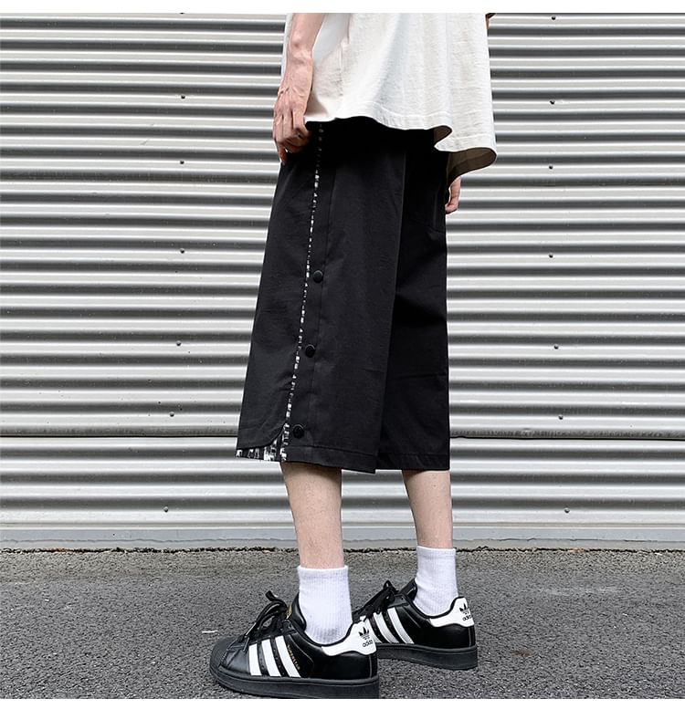 emeisa - Mid Rise Plain Capri Pants