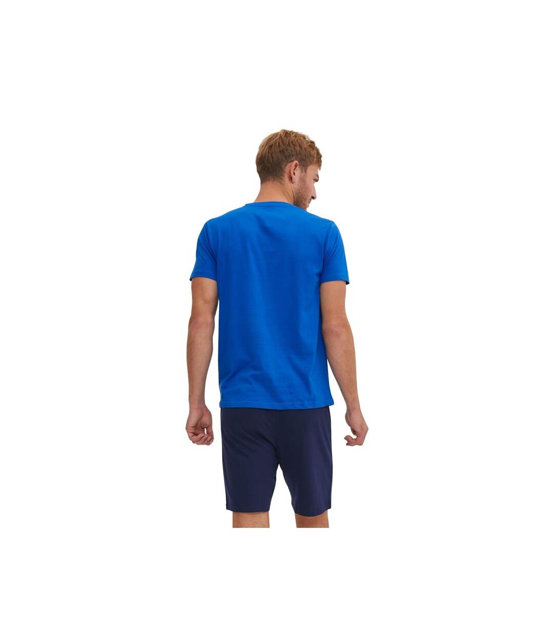 Ensemble Pyjama court Tshirt col V homme en coton