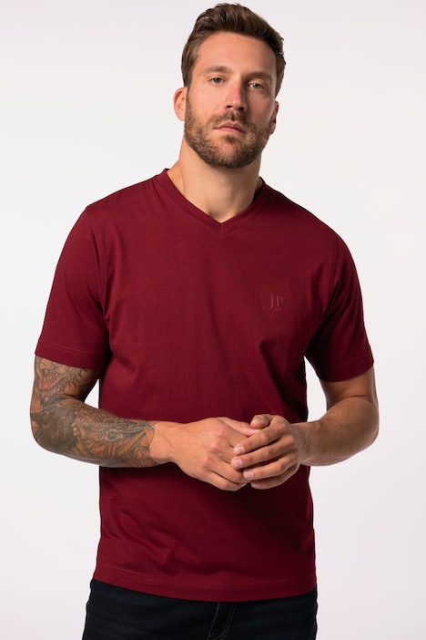 T-Shirts, Basic, 2er-Pack, V-Ausschnitt, Halbarm, bis 8 XL