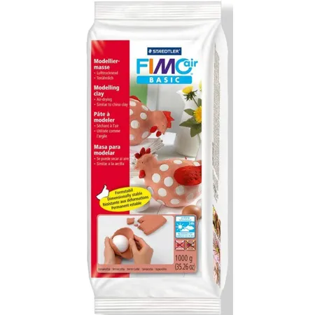 STAEDTLER® FIMO® air basic Modelliermasse, lufthärtend, 1000g terrakotta