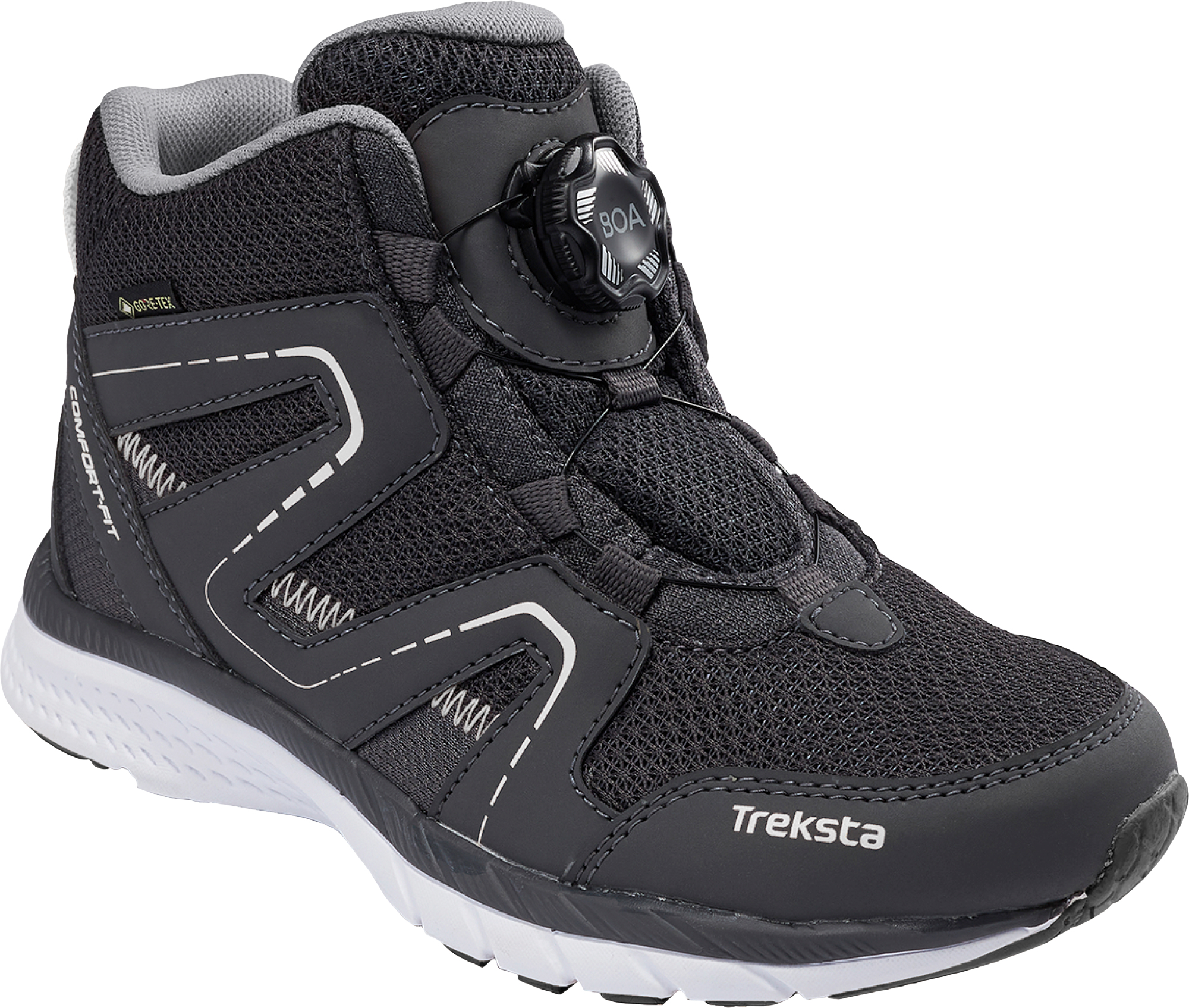 Treksta Oxxy Mid Boa GTX Kinderschuhe grau/weiß