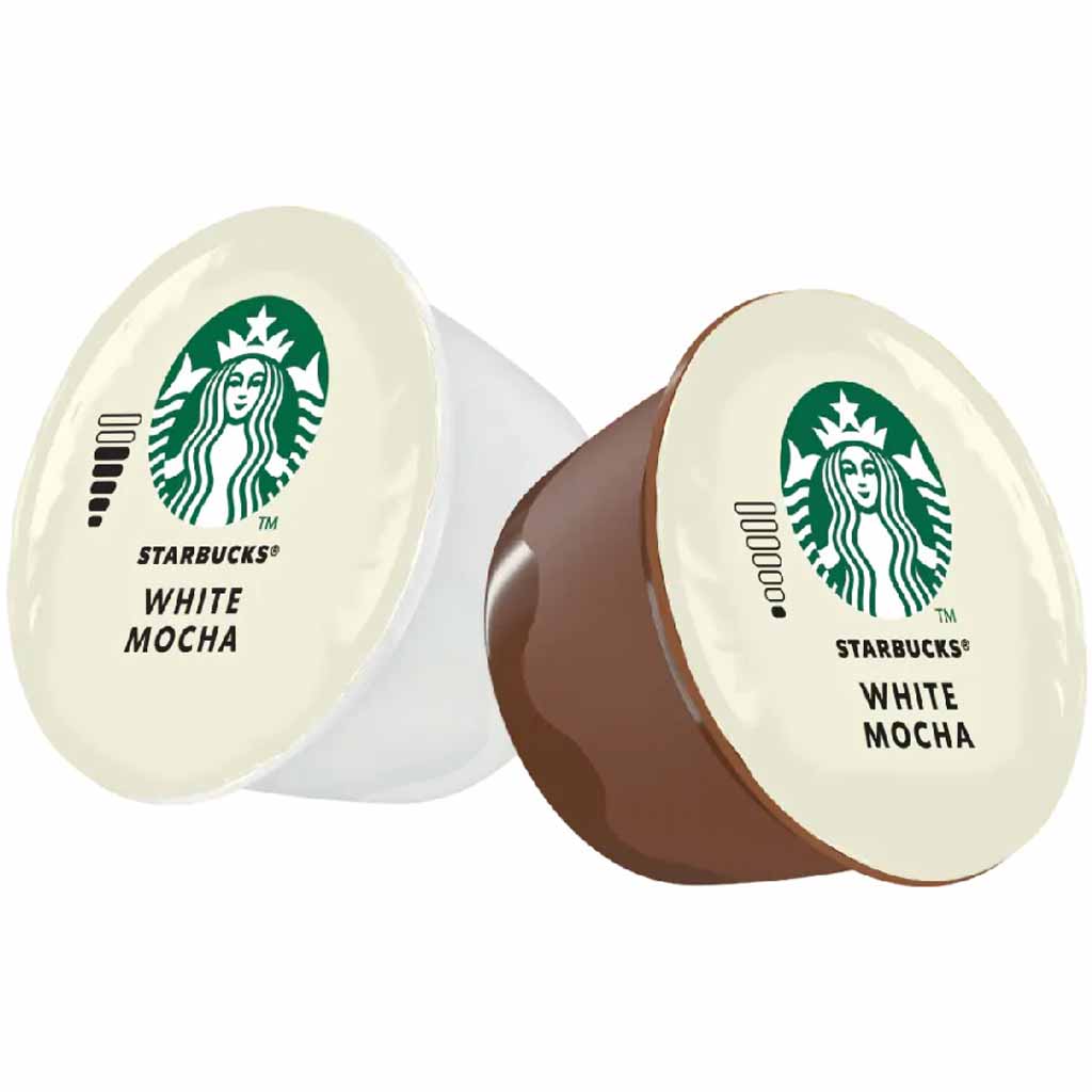 Starbucks Dolce Gusto Kapseln White Mocha 6 Tassen 123g MHD:30.6.25
