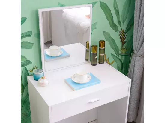 Table de maquillage coiffeuse design moderne avec tabouret BELLE