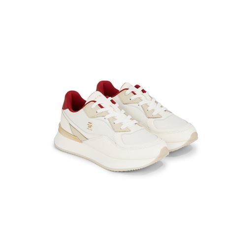 Tommy Hilfiger Chunky Runner Sneakers, Ancient White/Magma Red, 41