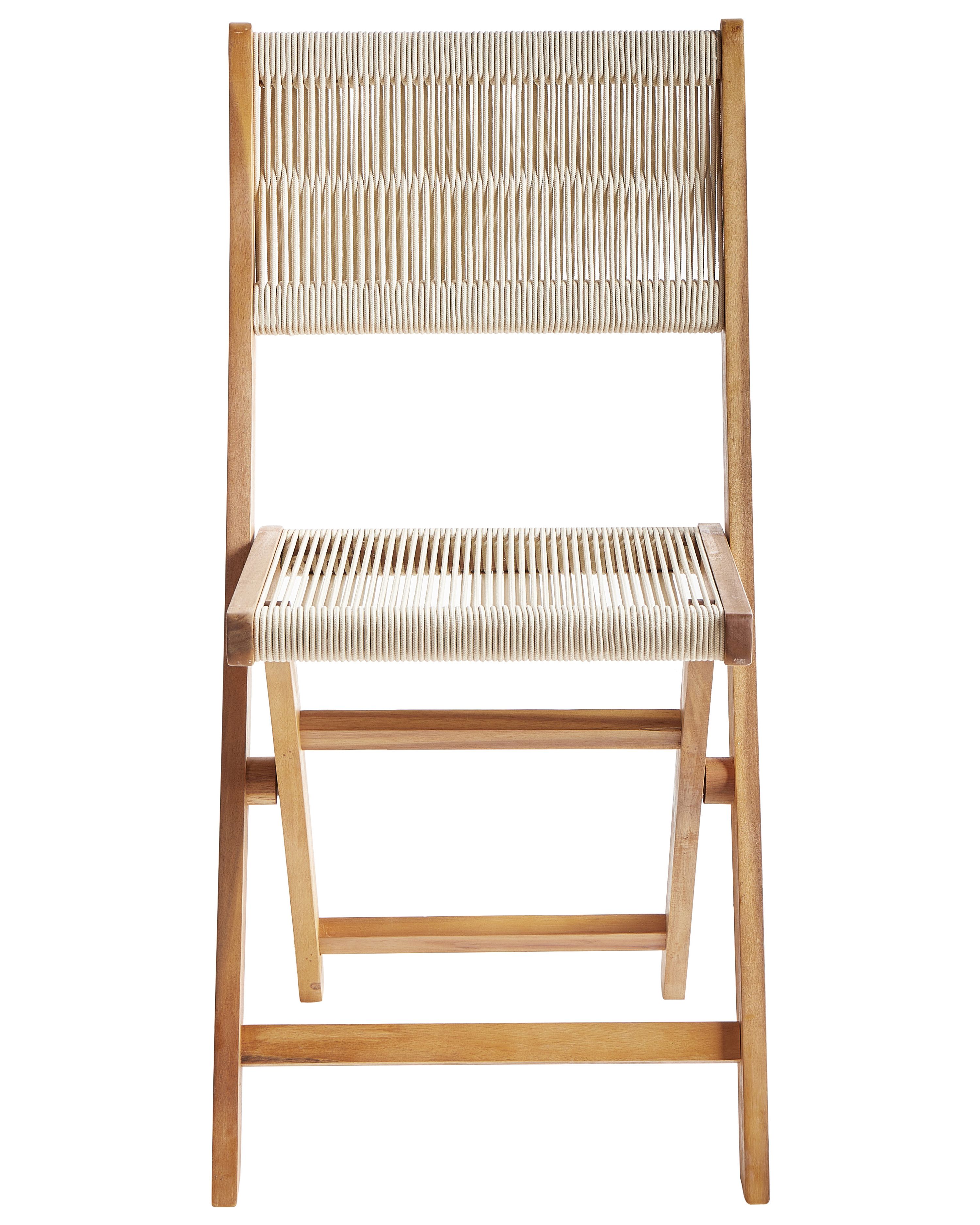Bistroset inklapbaar PROSSEDI Acaciahout Beige