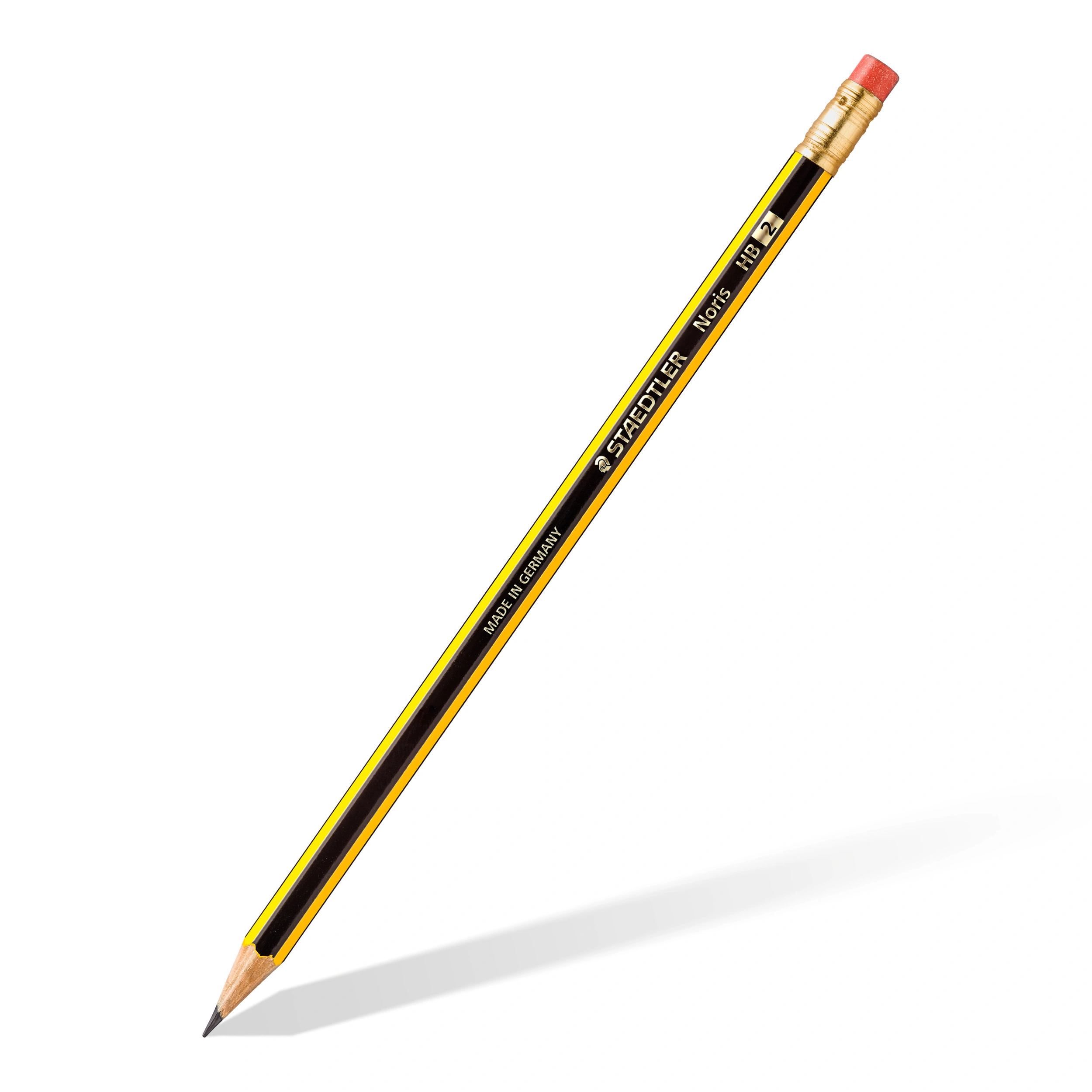 Bleistift NORIS HB mit Radiergummi 10er Set