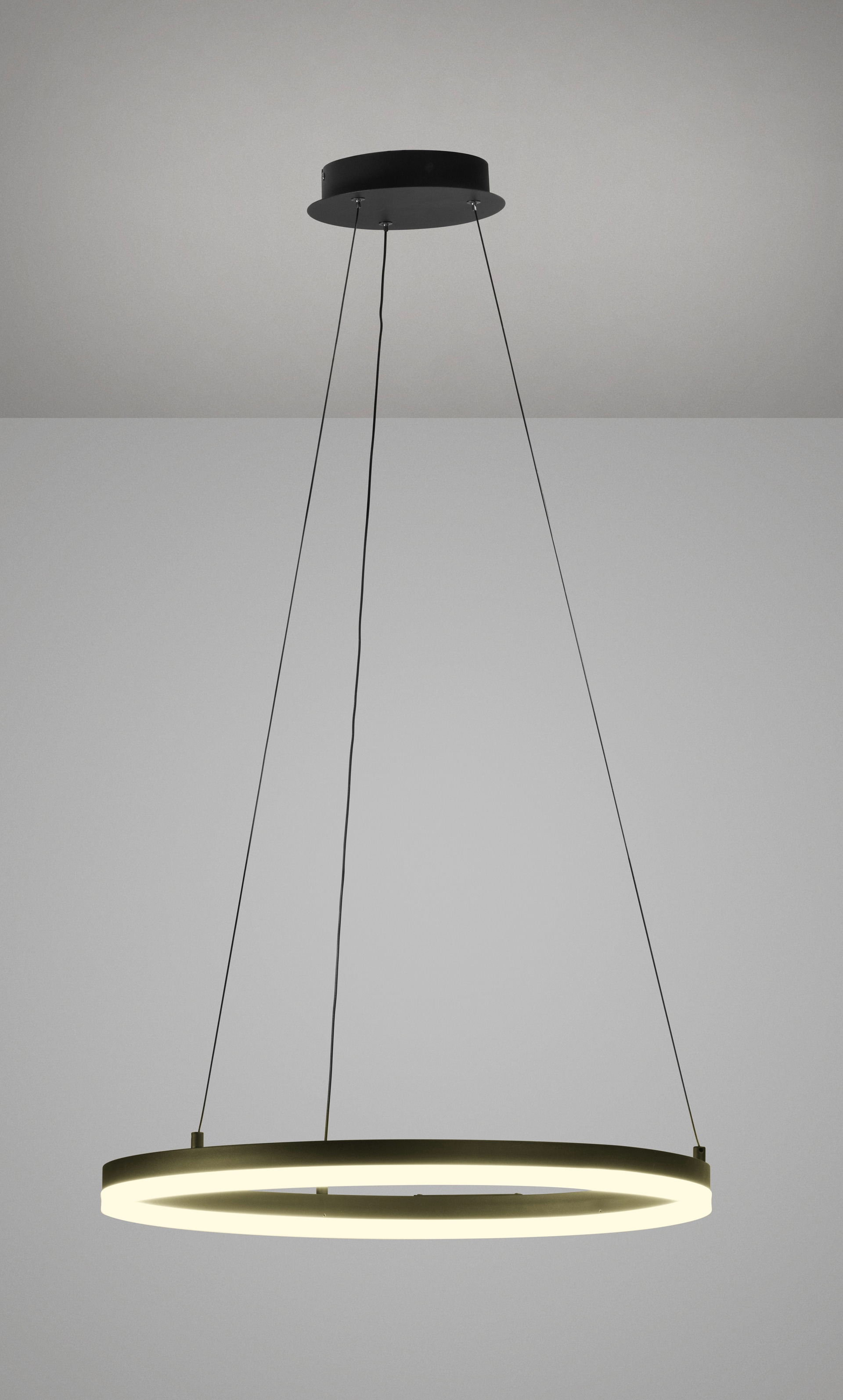 FISCHER & HONSEL LED Pendelleuchte SIRKO 60 cm sandschwarz
