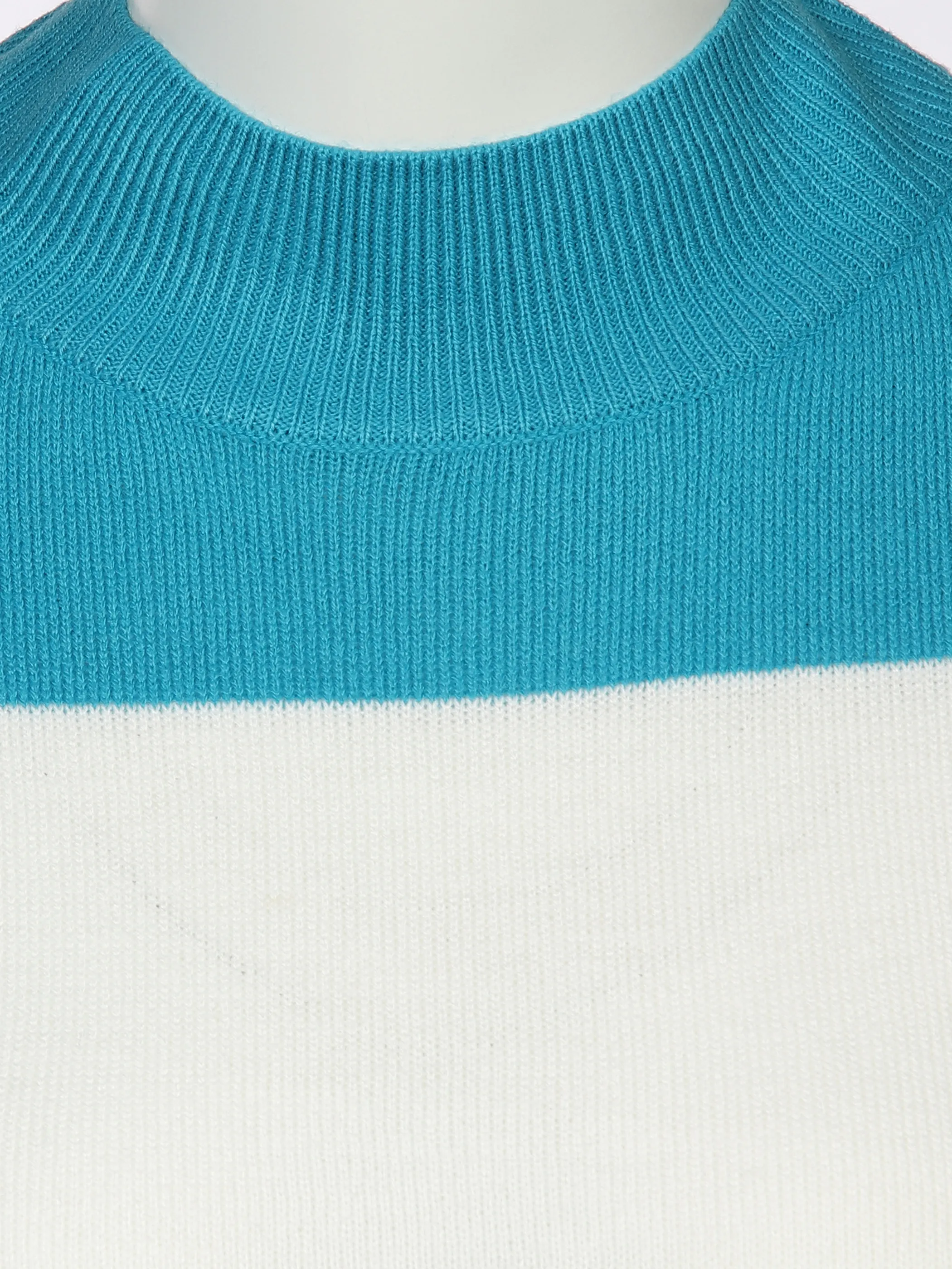Damen Stehkragenpullover mit Streifen