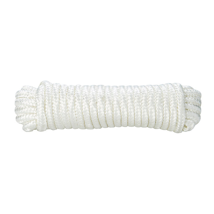 Corde tressée en nylon blanc Diall ø10 mm, 10 m