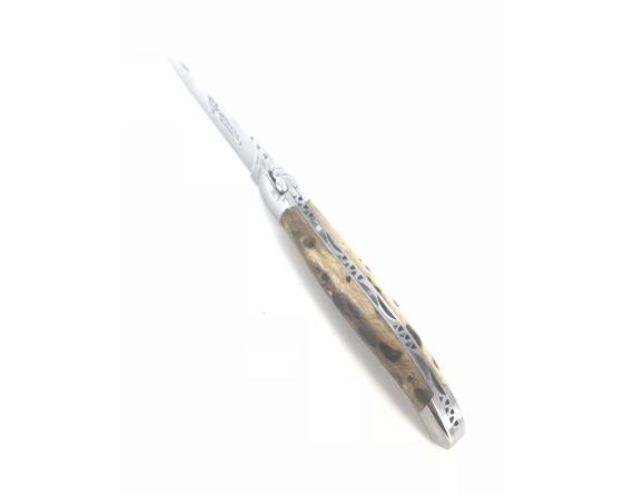 Laguiole 12 cm Cactus Ambre - 2 mitres Couteau de poche par Laguiole en Aubrac